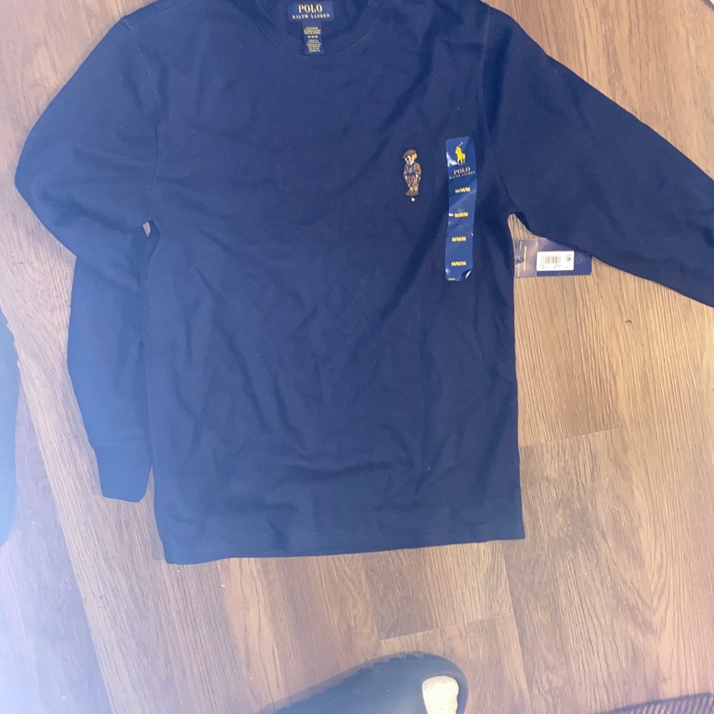 Navy blue polo thermal